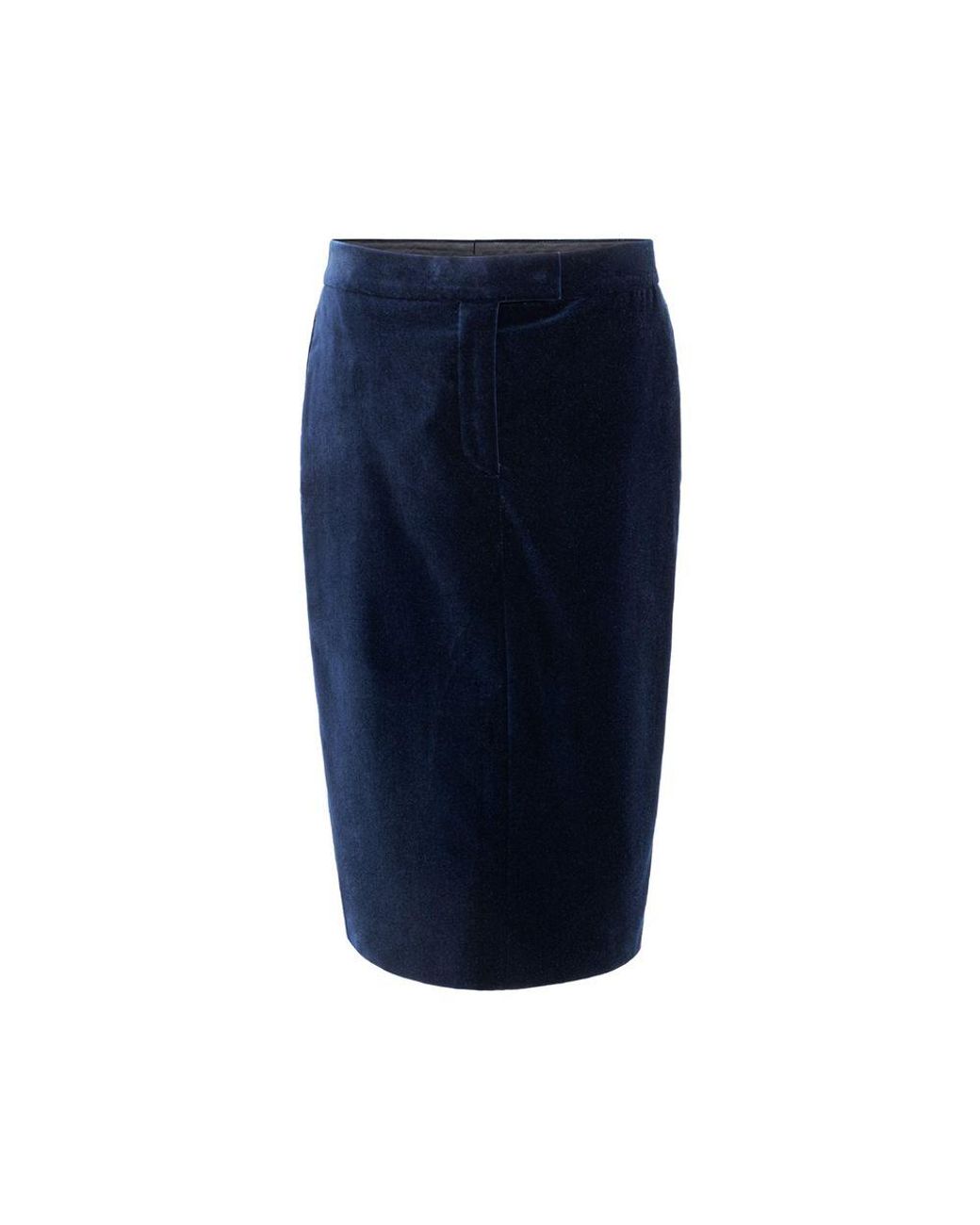 Tom Ford Blue Velvet Pencil Skirt