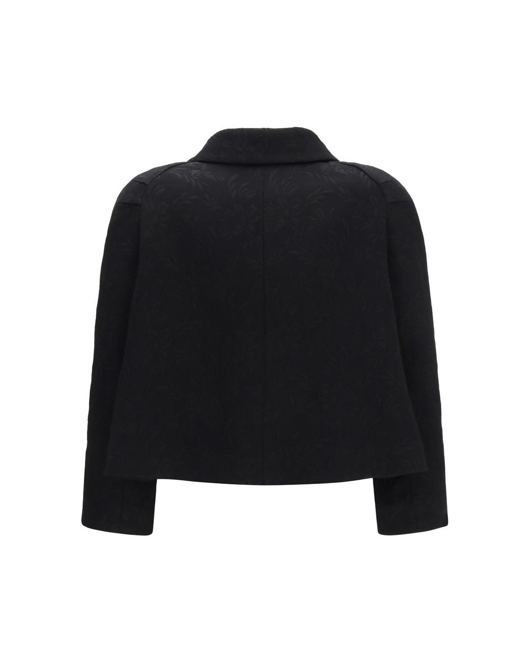 Dries Van Noten Black Cropped Jacket Canvas
