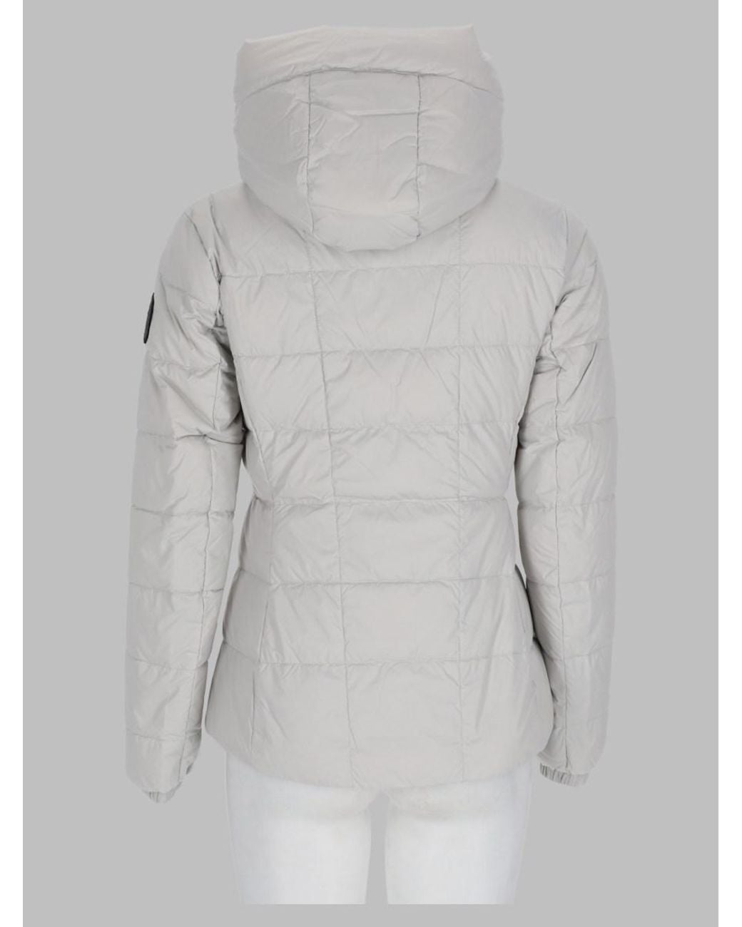 Canada Goose Gray Abbott Hooded Jacket Polyamide