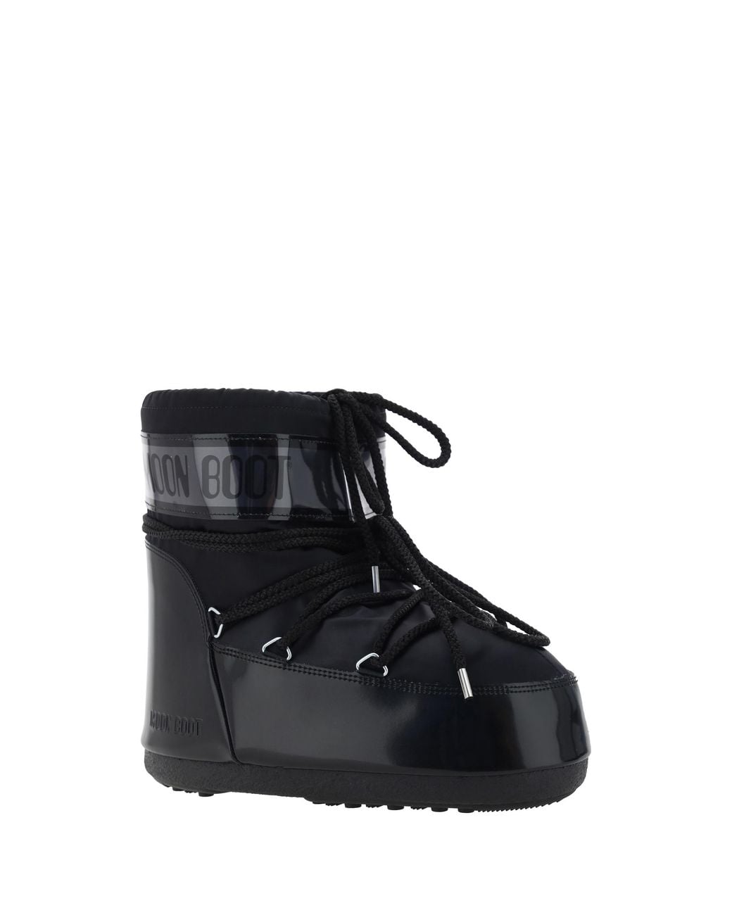 Moon Boot Black Icon Glance Padded Boots Upper: Nylon