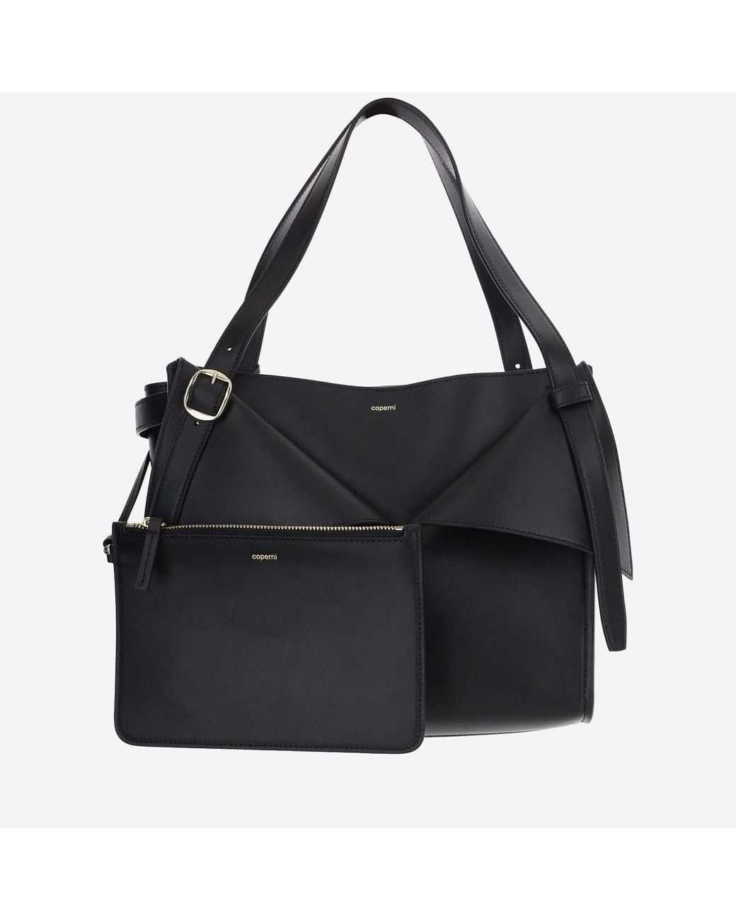 Coperni Black Cabas Leather Handbag Handbags