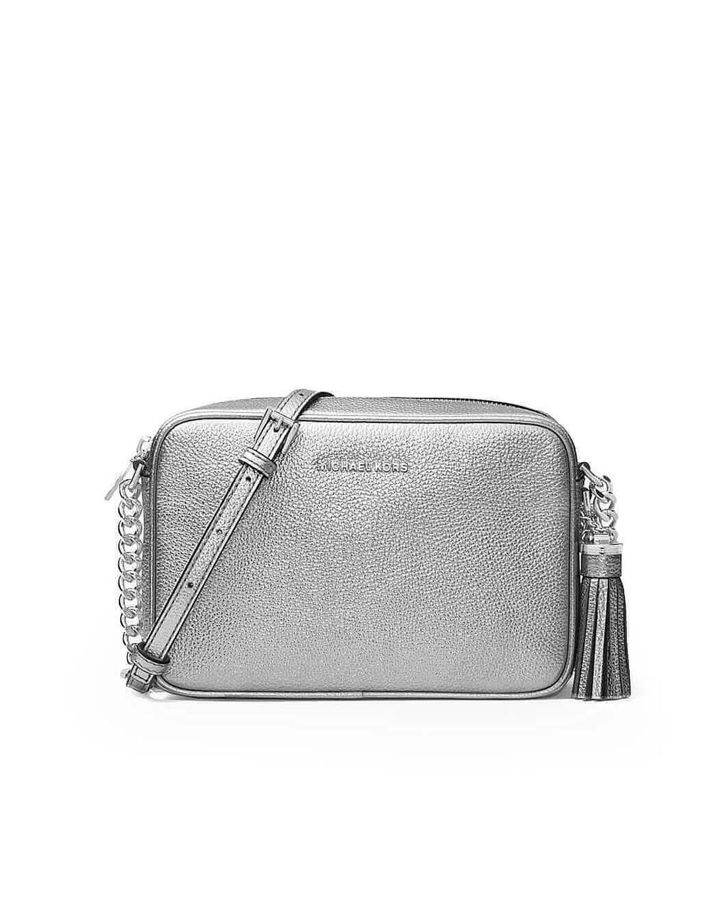 Michael Kors Ginny Silver Crossbody Bag in Grey Lyst UK #5 Michael Kors Ginny Silver Crossbody Bag in Grey Lyst UK