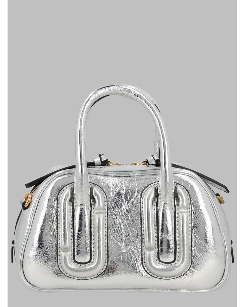 Marc Jacobs Metallic Babe Mini Leather Handbag Hand Bags