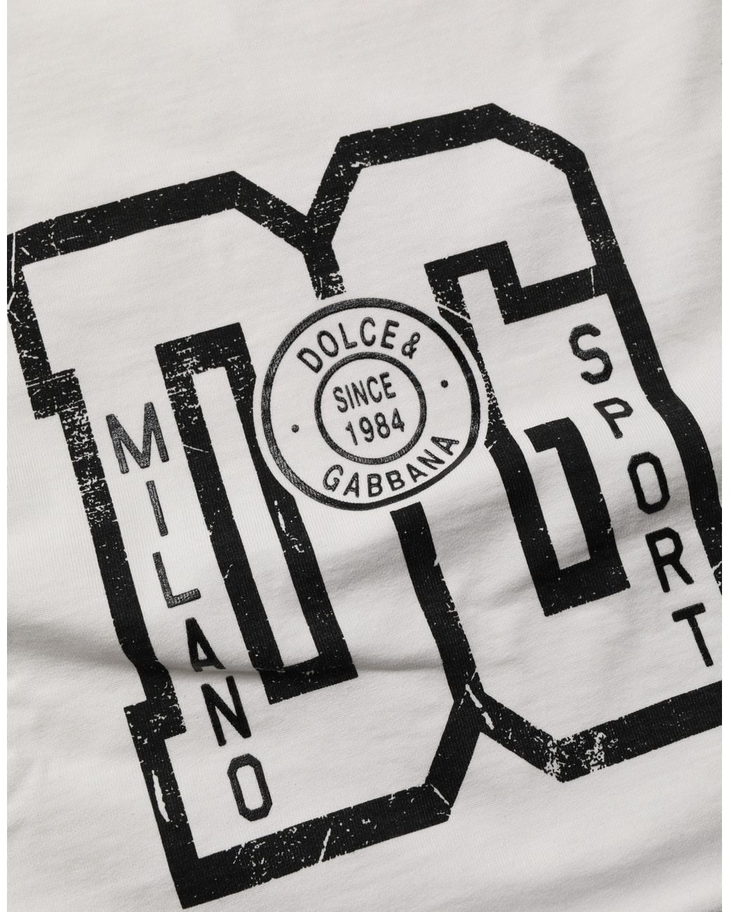 Dolce & Gabbana Metallic Cotton Dg Logo Print Cropped Jersey Top