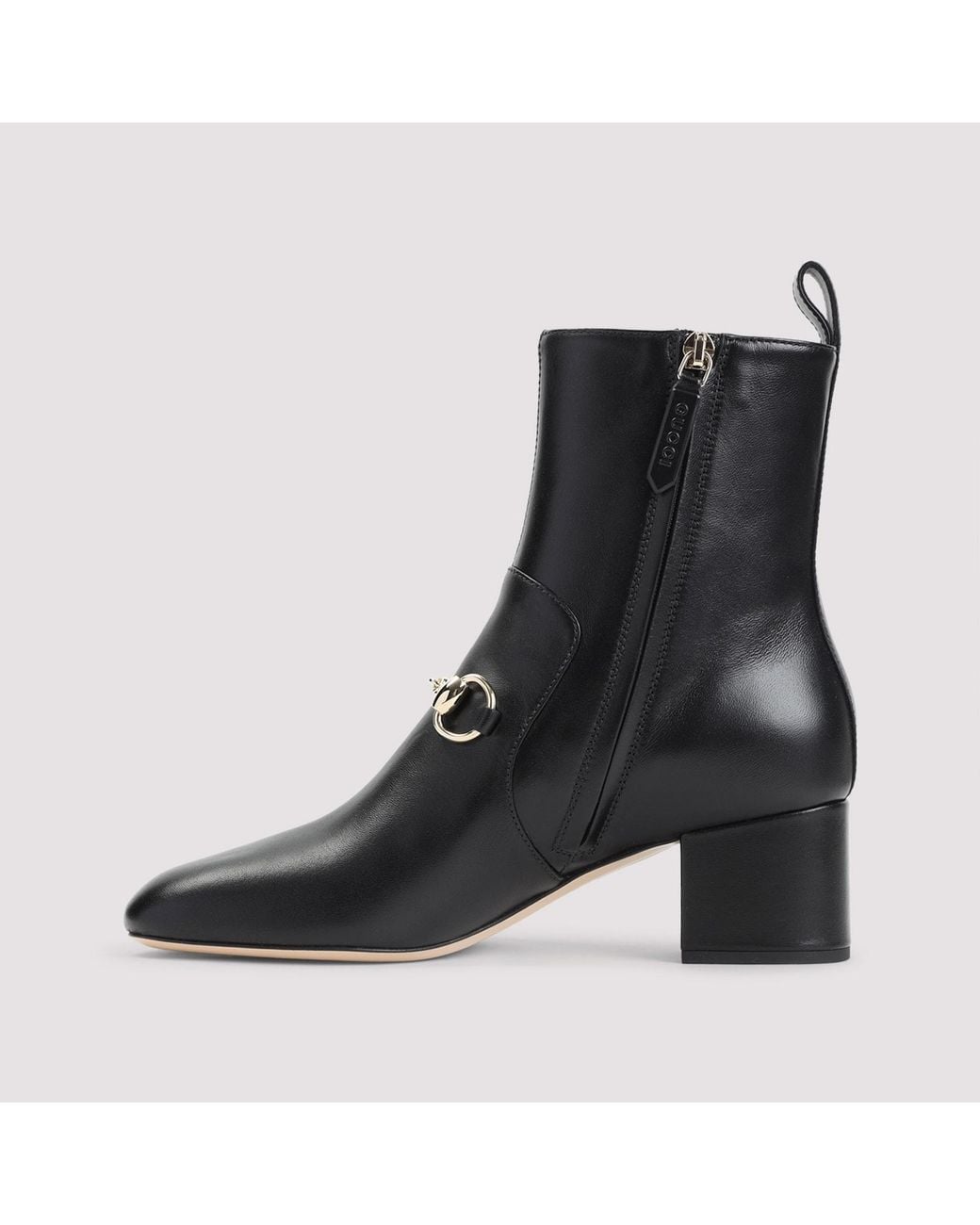 Gucci Black Lady Horsebit Boots
