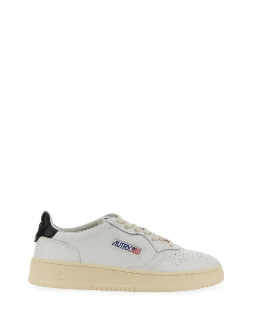 Autry White Autry Medalist Low Sneaker