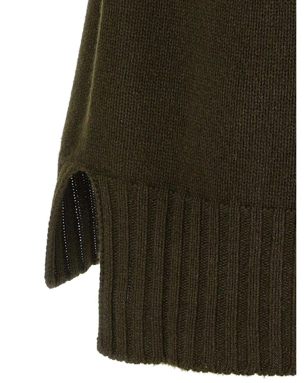 Tom Ford Green Cashmere Blend Turtleneck Sweater