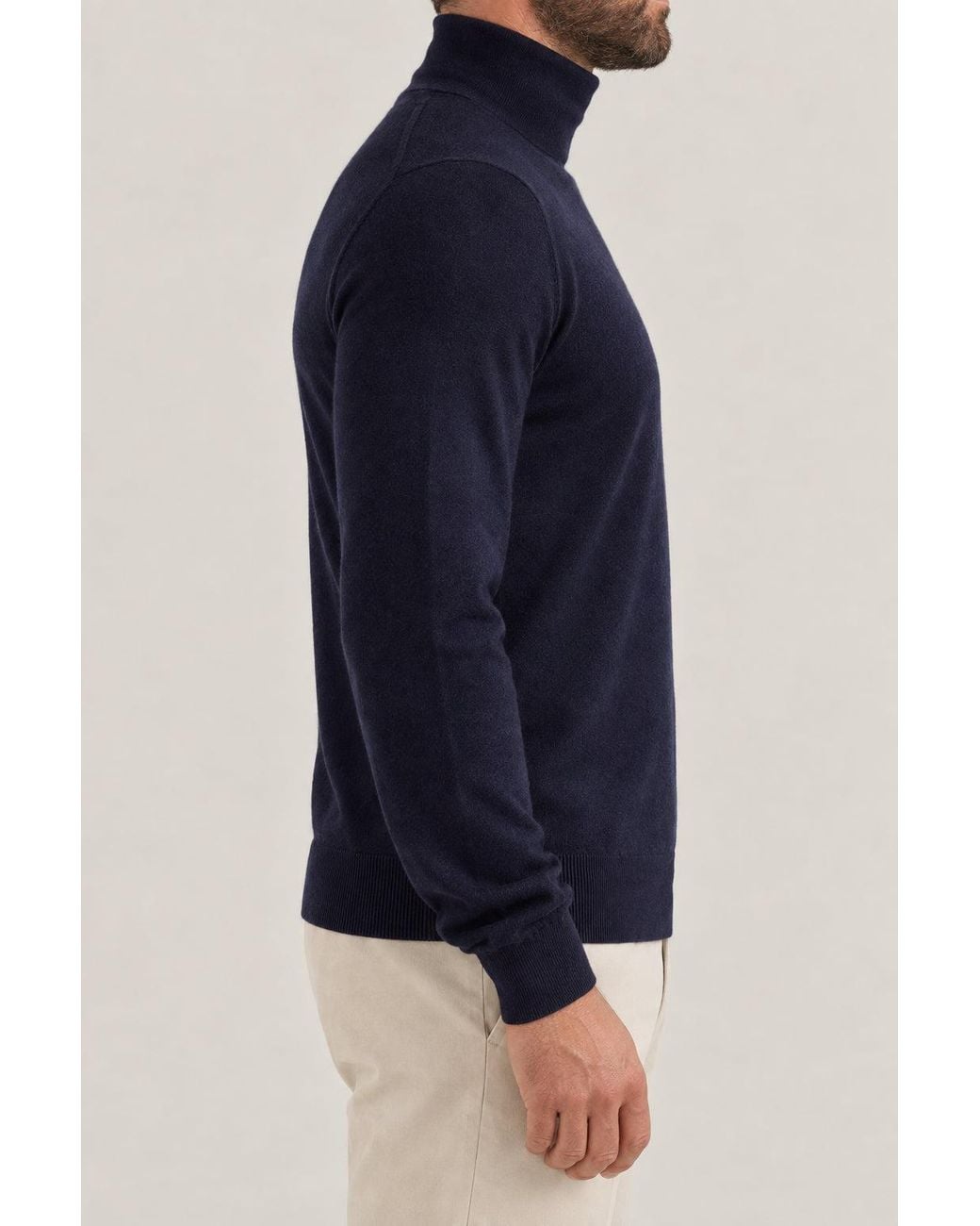 Brunello Cucinelli Blue Wool Silk Sweater Clothing for men
