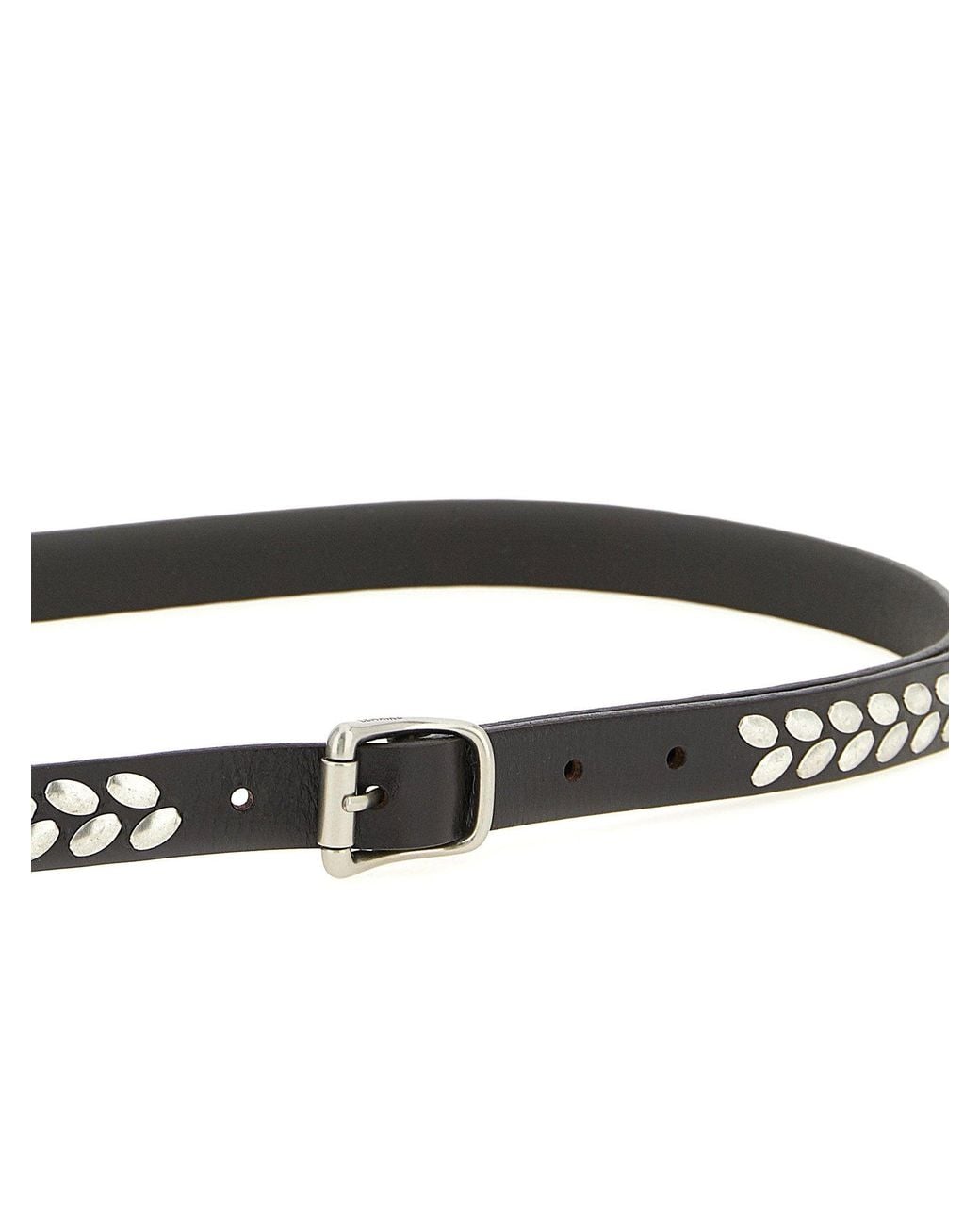 Lemaire Black Almond Stud Belt for men