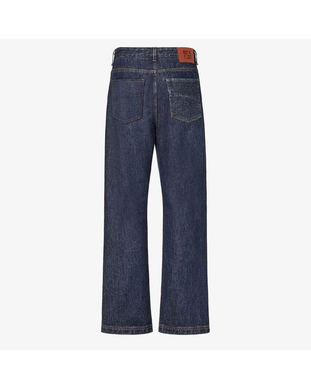 Fendi Blue Fendi E26 Jeans for men