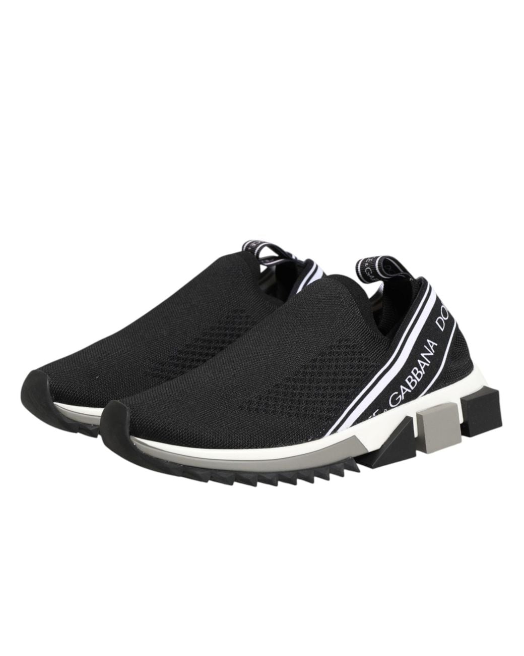 Dolce & Gabbana Black Slip On Sorrento Low Top Sneakers Shoes 05+Pa+Pl+Vi