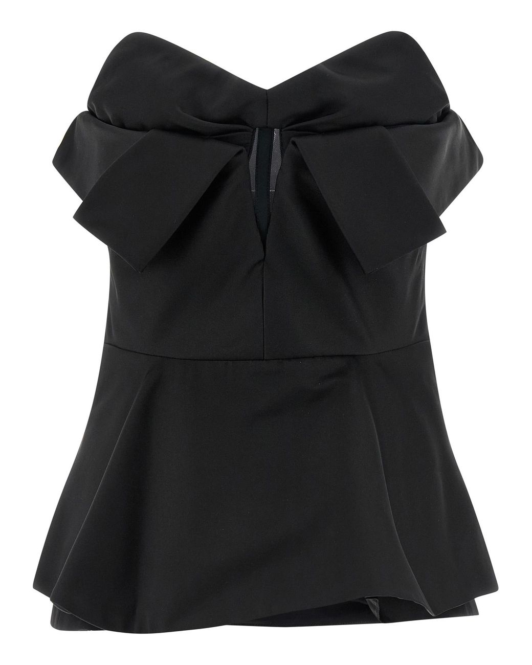 McQueen Black Bustier Top