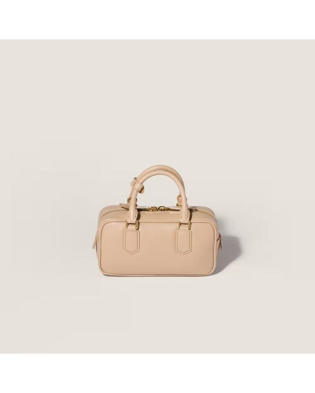 Miu Miu Natural Miu Miu Top Handle Bag