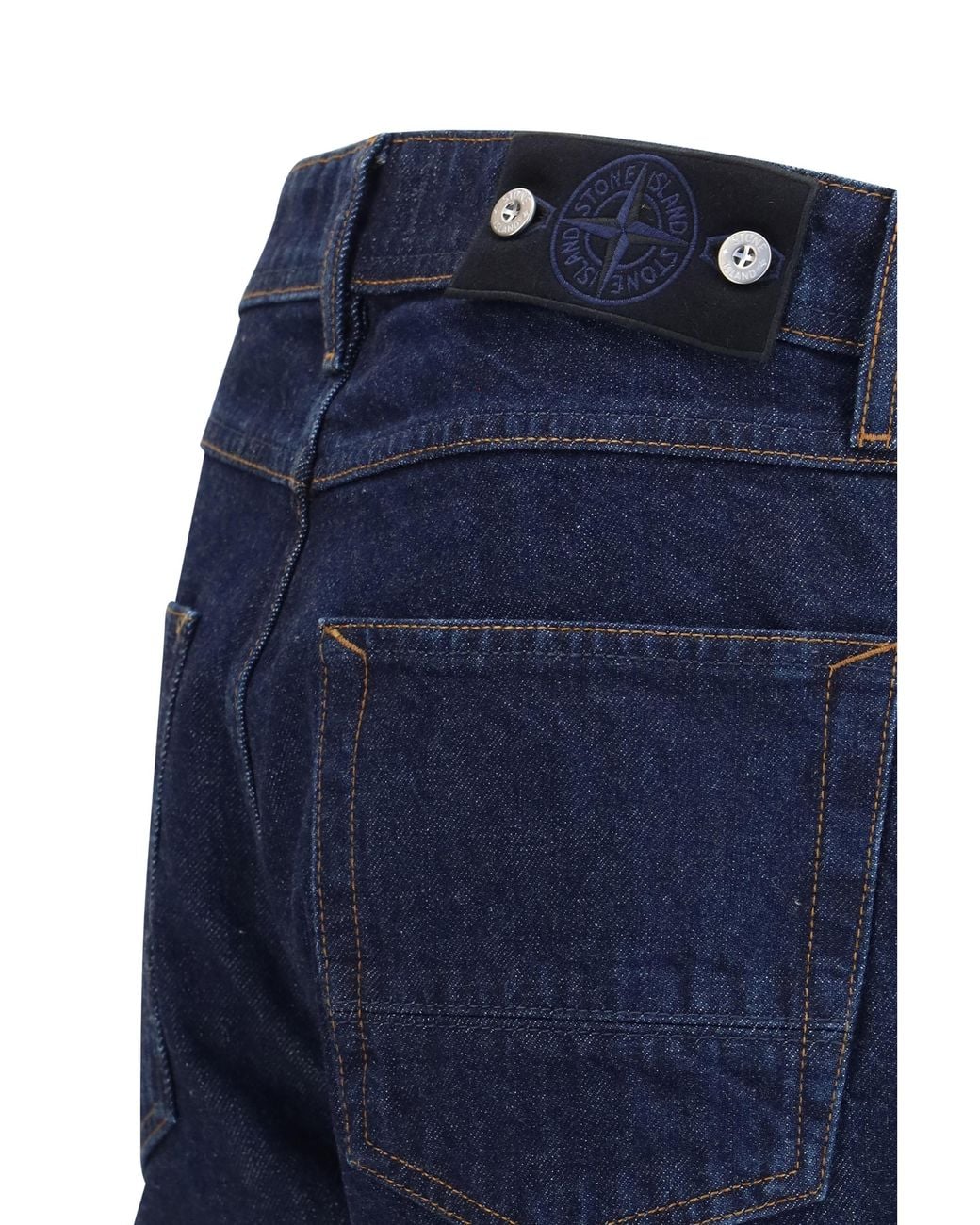 Stone Island Blue Straight-Leg Jeans Cotton for men