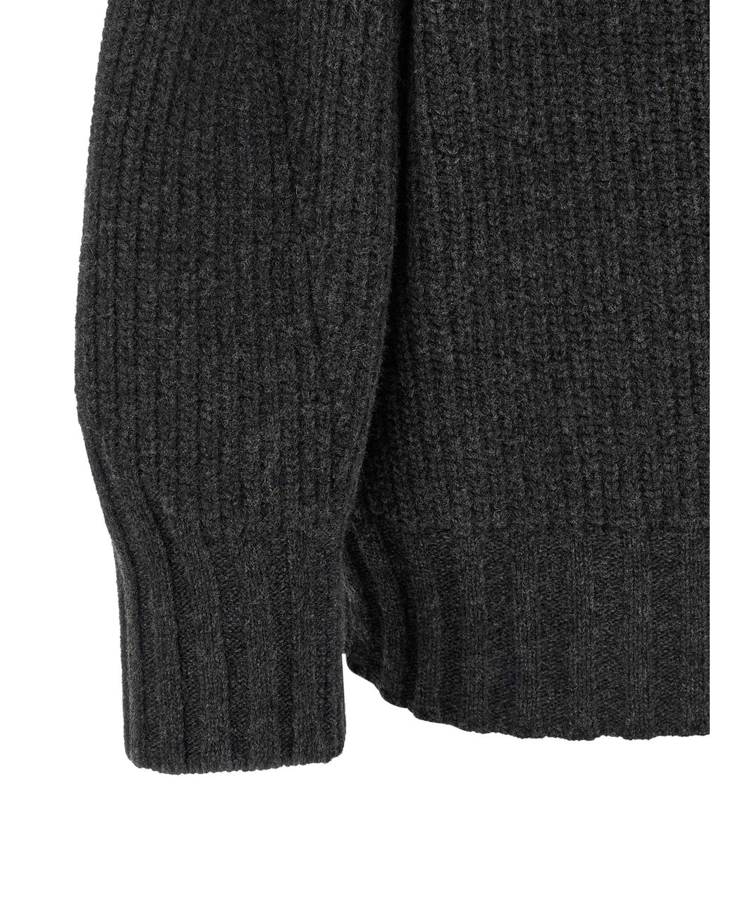 The Attico Black The Attico Virgin Wool And Cashmere Cardigan