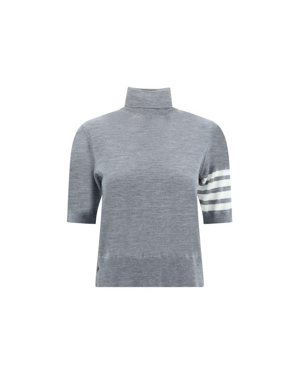 Thom Browne Gray Polyamide Turtleneck