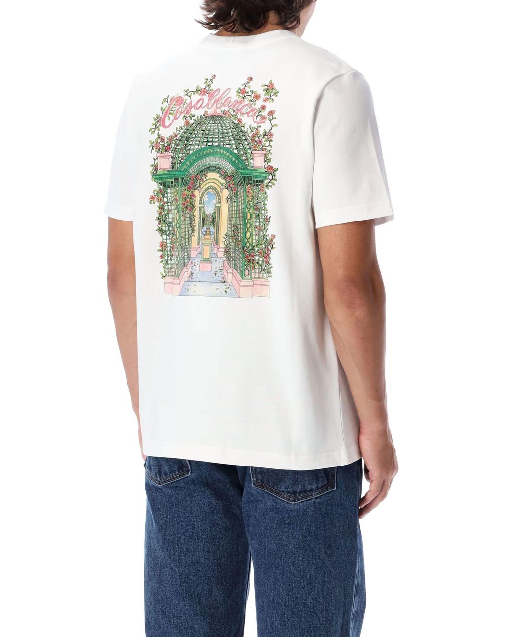 CASABLANCA Lamour En Fleur Printed T-shirt in White for Men | Lyst