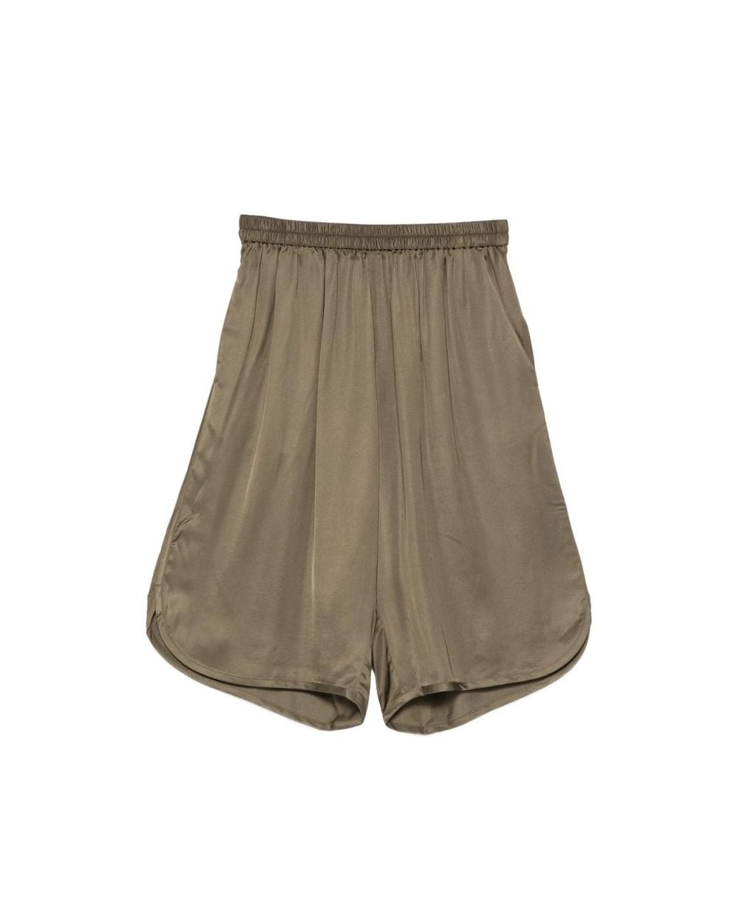 Frankie Shop Brown Shorts Nelis Satin Ecovero