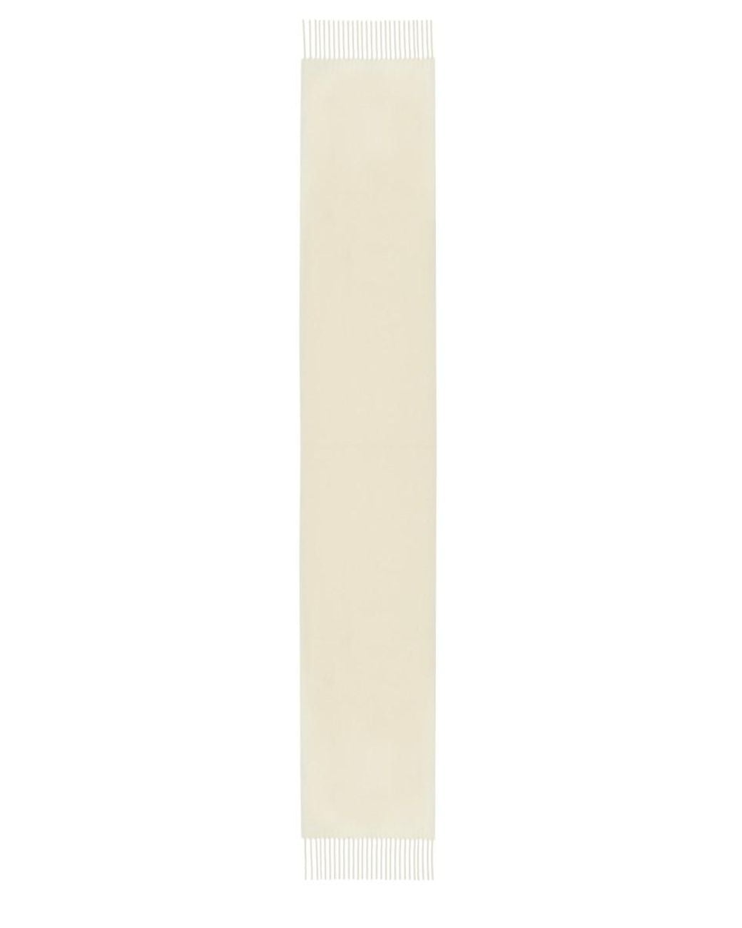 Vivienne Westwood White Logo Scarf Wool Scarfs