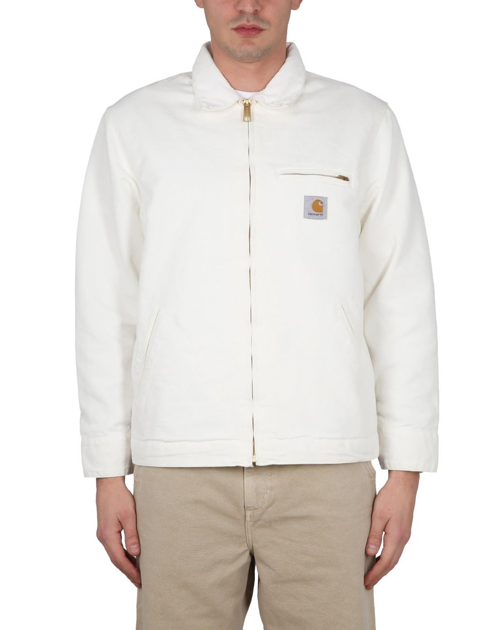 Carhartt WIP Detroit Jacket in White for Men | Lyst