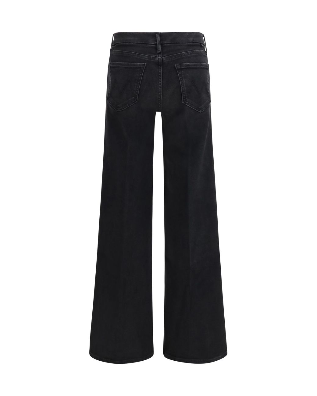 Mother Black The Roller Sneak Jeans