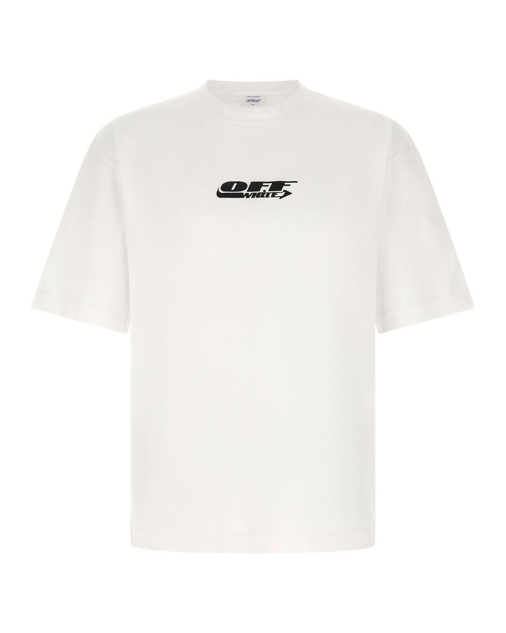 Off-White c/o Virgil Abloh White Logo-Print Skate T-Shirt for men