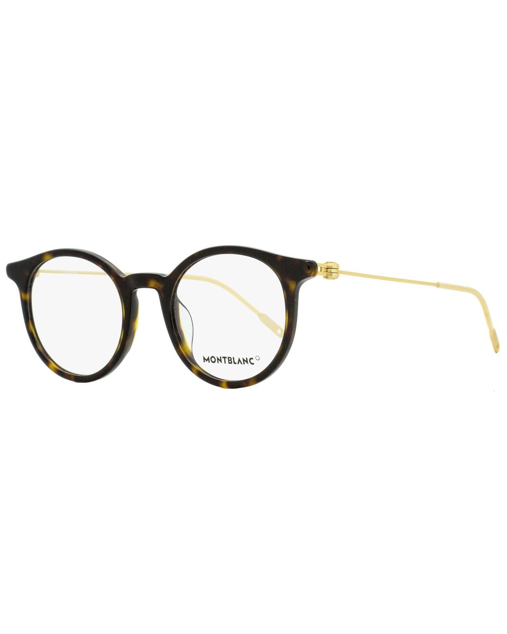 Montblanc Black Oval Eyeglasses Mb0004O 002 Dark Havana- 48Mm 0004 for men