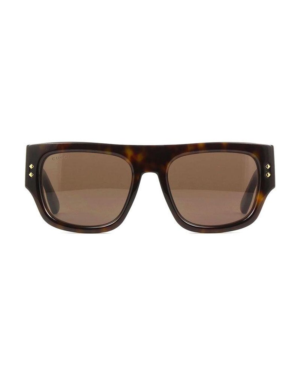 Gucci Brown Sunglasses Square Full Rim, Dark Frame And Lens Gg1262S002 for men
