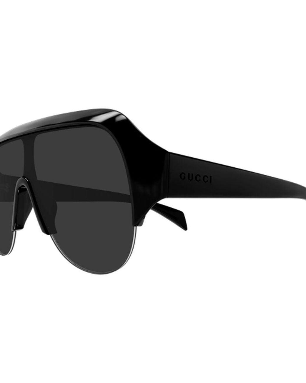 Gucci Black Gucci Eyewear Gg2023S Geometric-Frame Logo-Embossed Sunglasses
