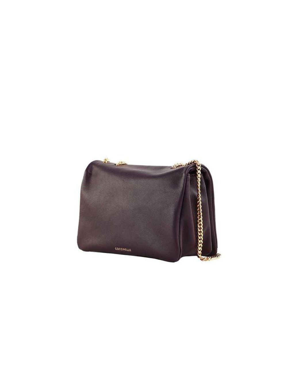 Coccinelle Purple Phone Crossbody Bag Cow Leather