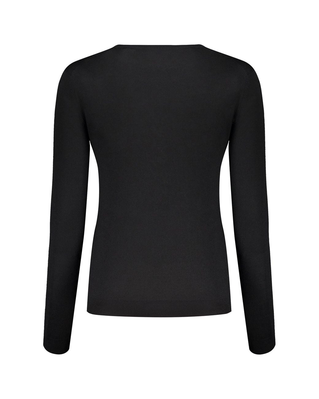 Valentino Black Wool Crewneck Sweater
