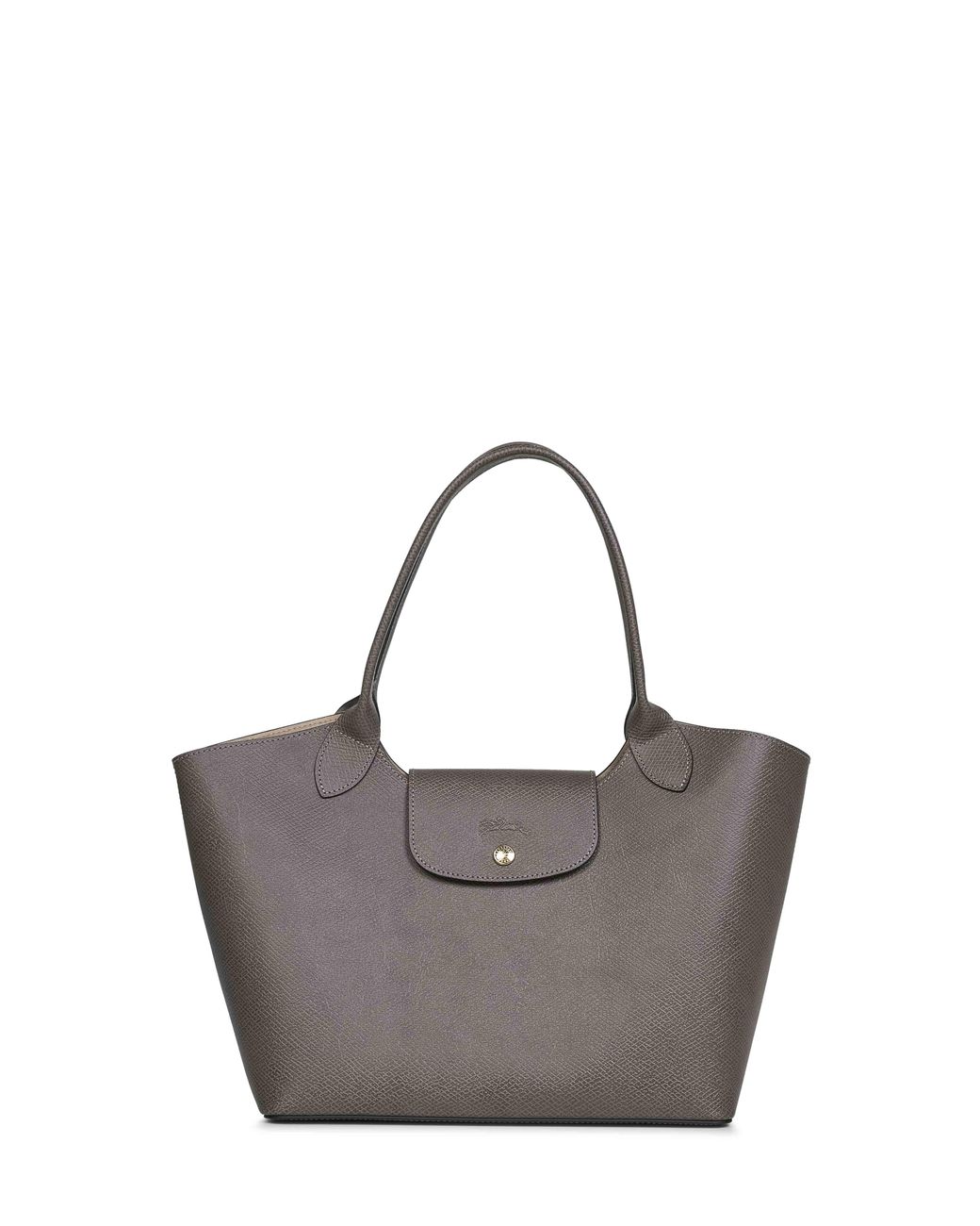 Longchamp Gray Shoulder Bag Épure Leather Calf