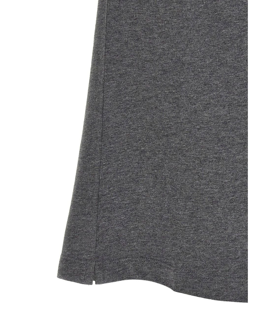 Brunello Cucinelli Gray Archer-Emblem Graphic Print T-Shirt for men