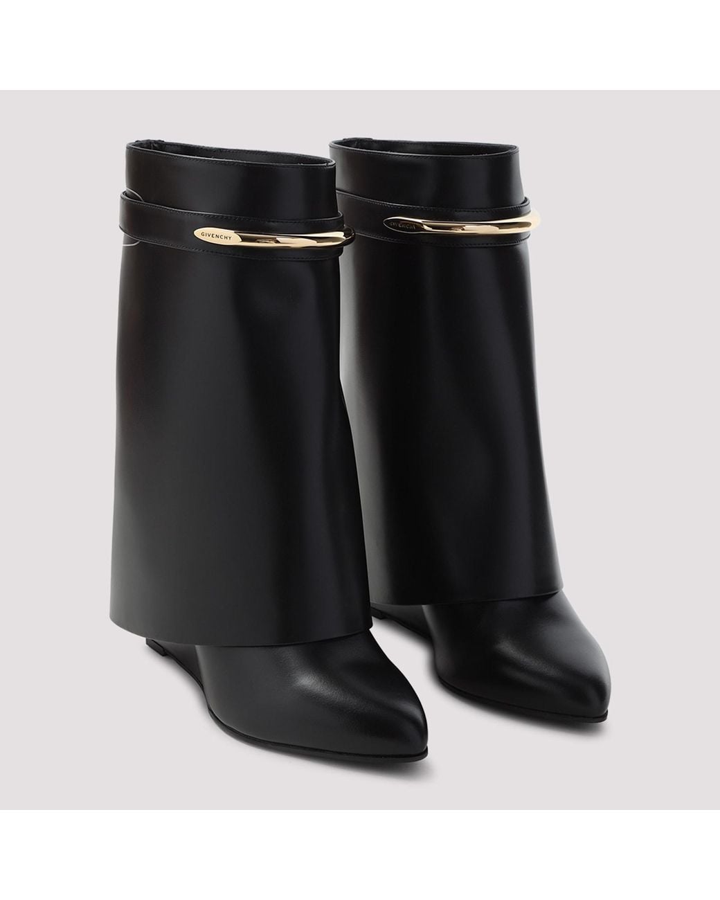 Givenchy Black Leather Ankle Boots