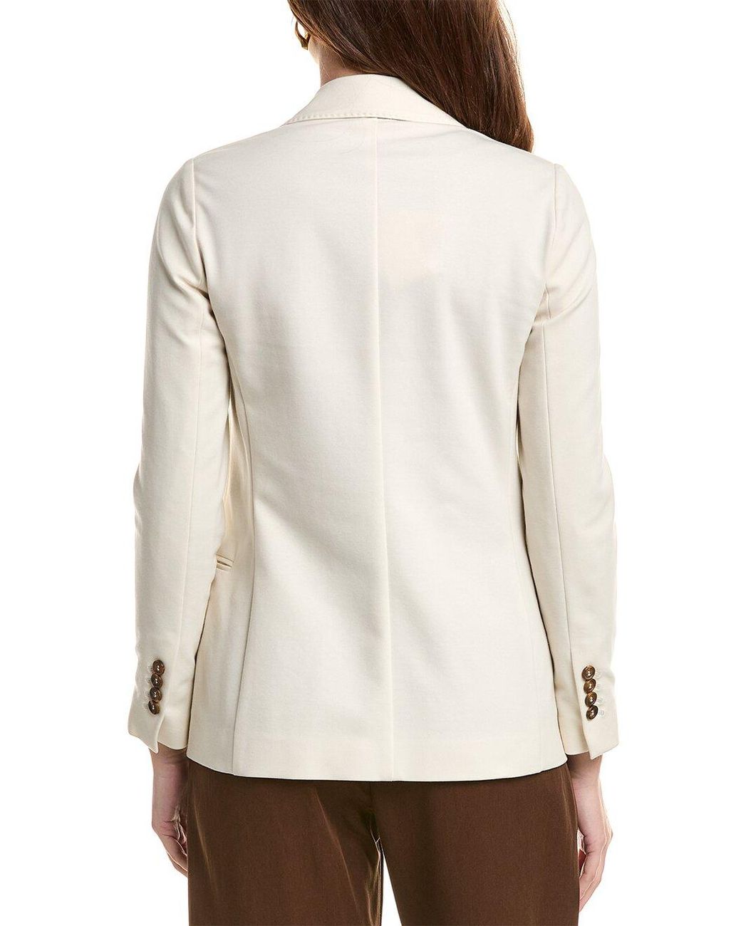 Brunello Cucinelli Natural Beige Cotton Coat
