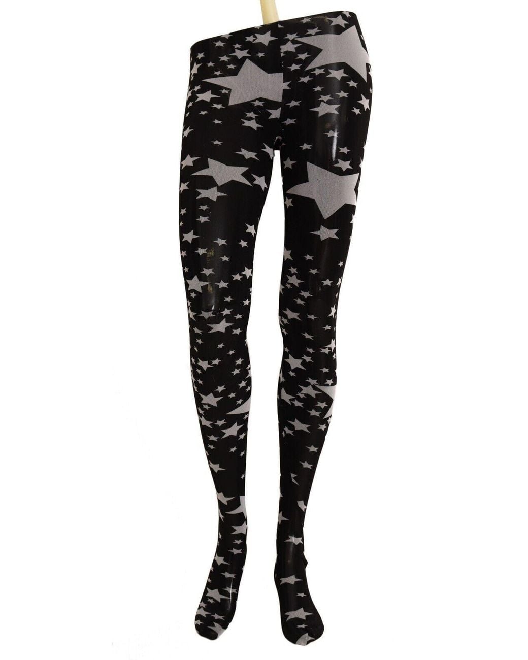 Dolce & Gabbana Black Dolce & Gabbana Star-Printed Nylon Leggings