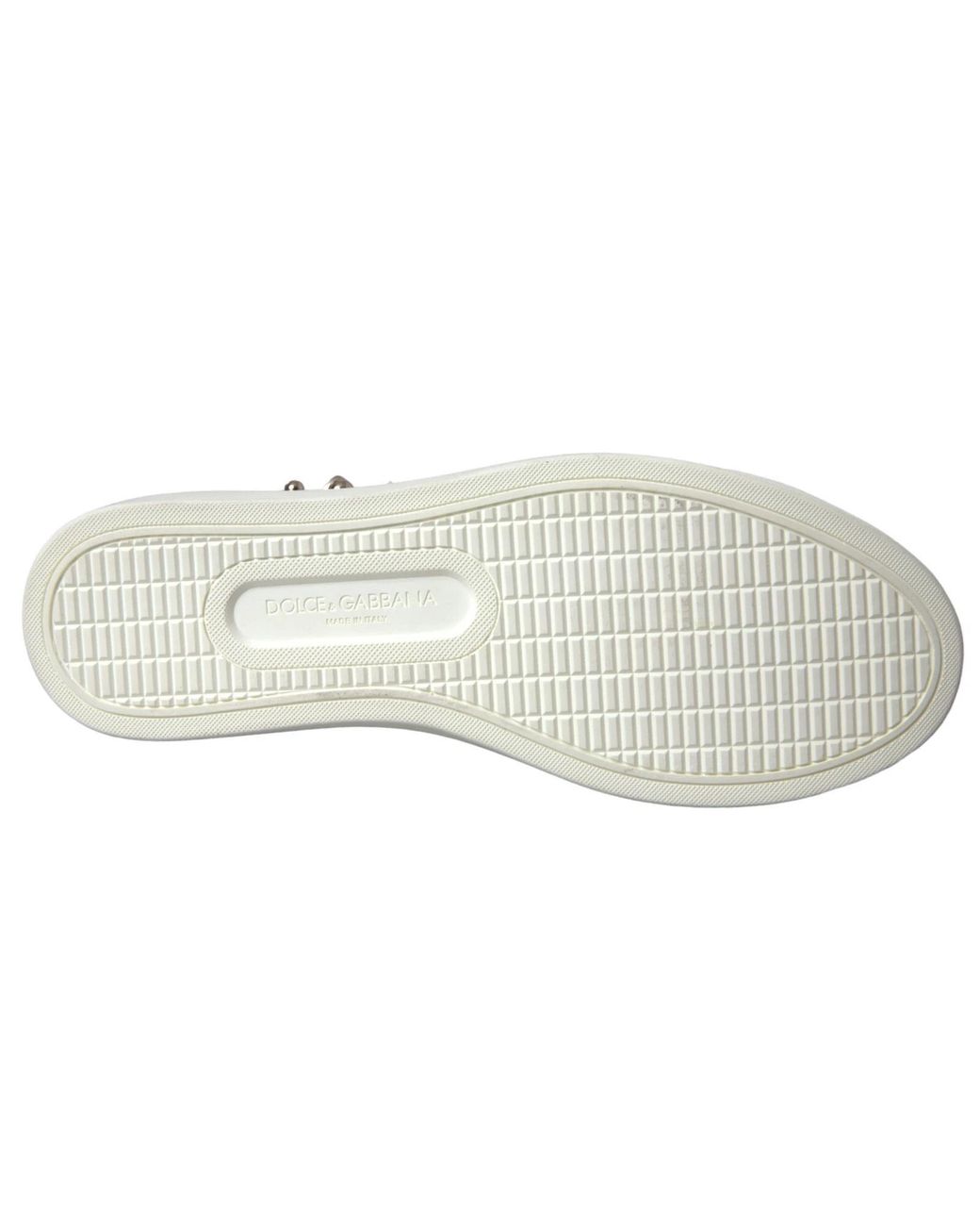 Dolce & Gabbana White Leather Heart Sneakers Shoes