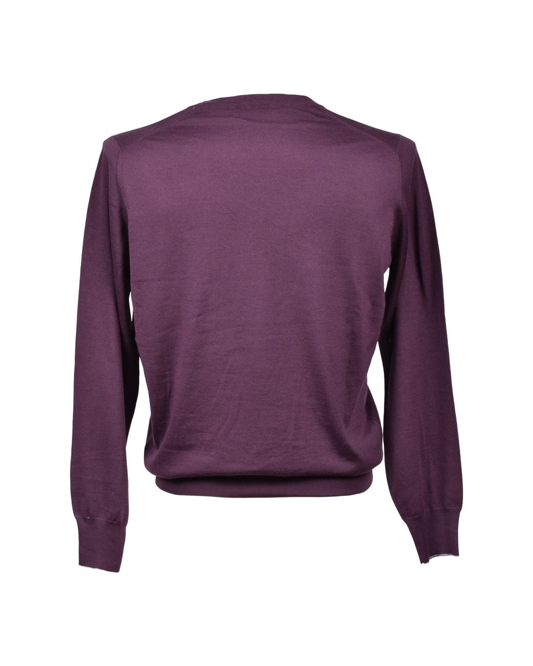 Brunello Cucinelli Purple Virgin Wool Sweater for men