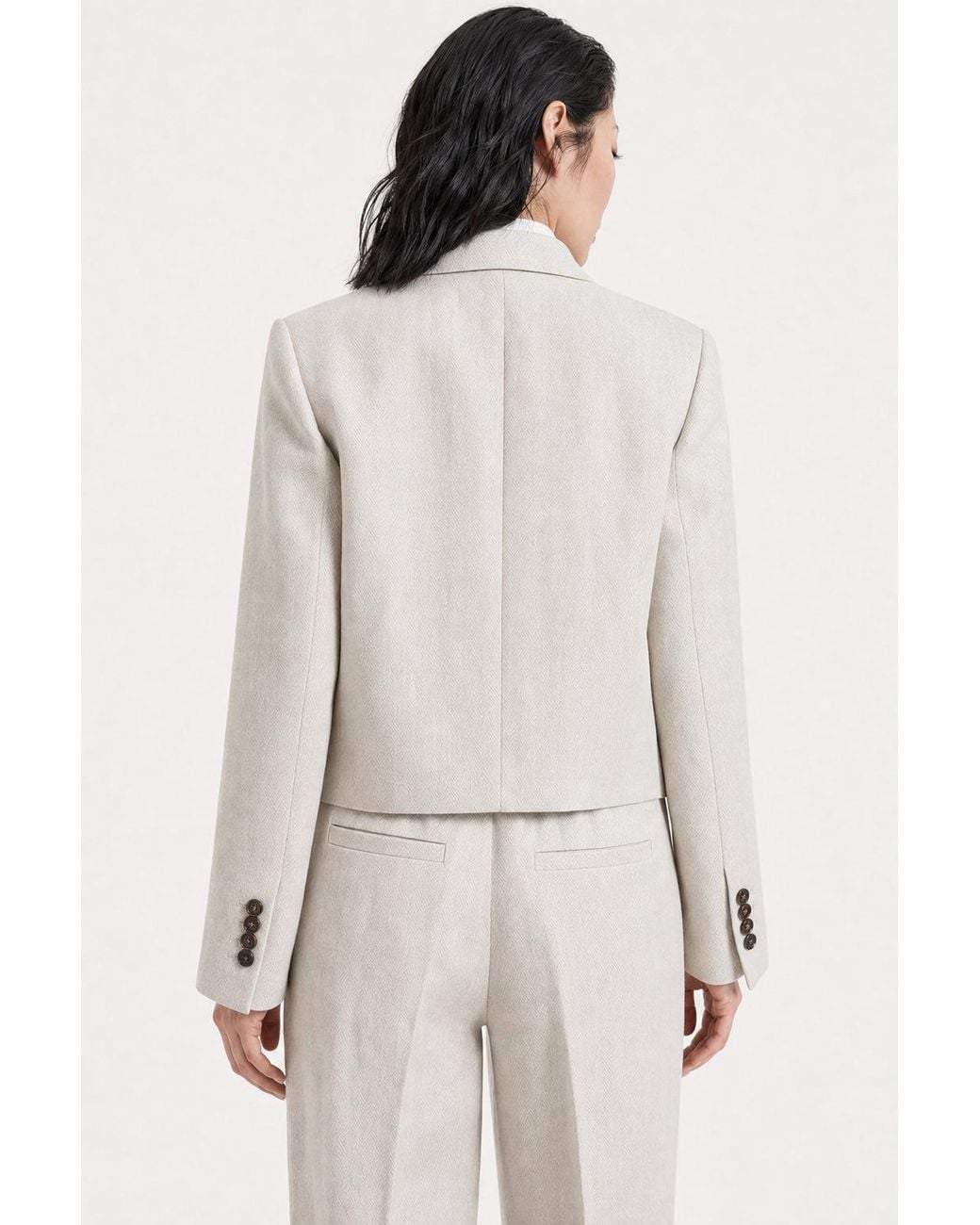 Brunello Cucinelli White Light Linen Blazer Clothing