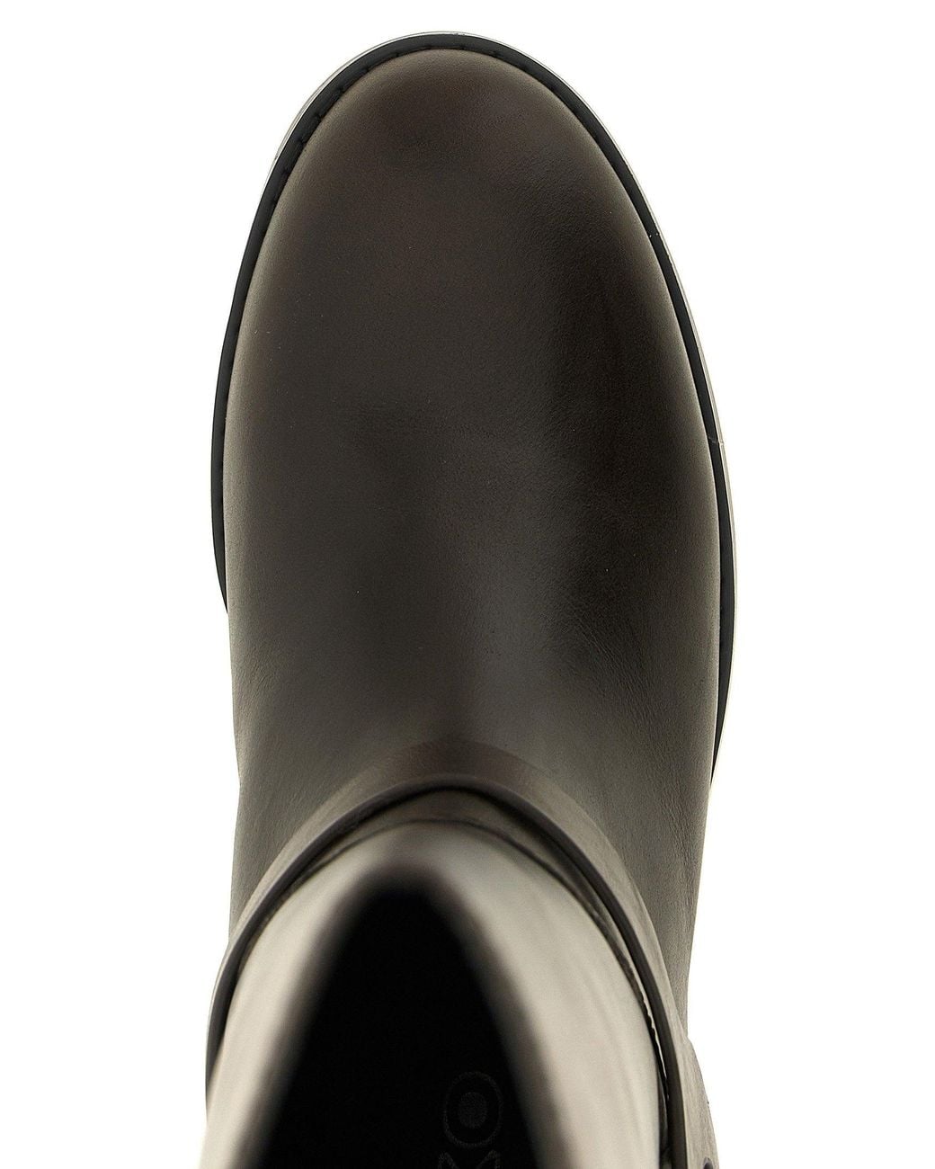 Pinko Black Equestrian Buckle Boots