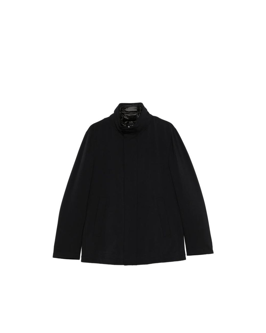 Montecore Black High-Neck Zip-Up Jacket for men