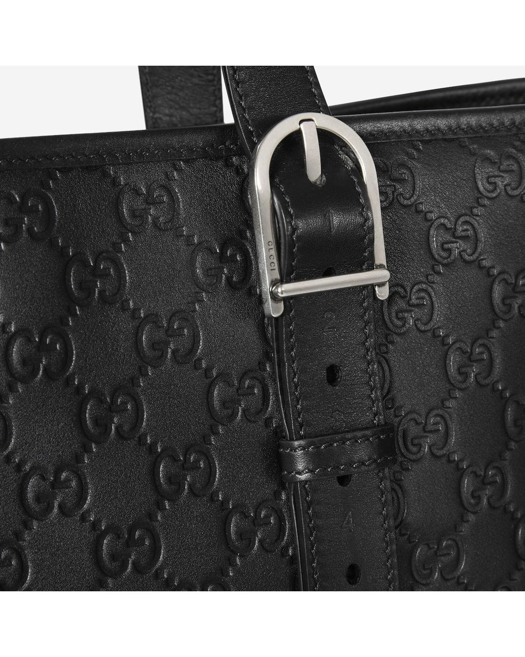 Gucci Black Gg Emblem Tote Bag for men