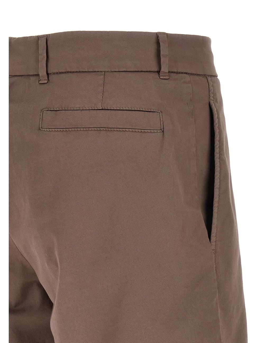 Brunello Cucinelli Brown Cotton Bermuda Shorts for men