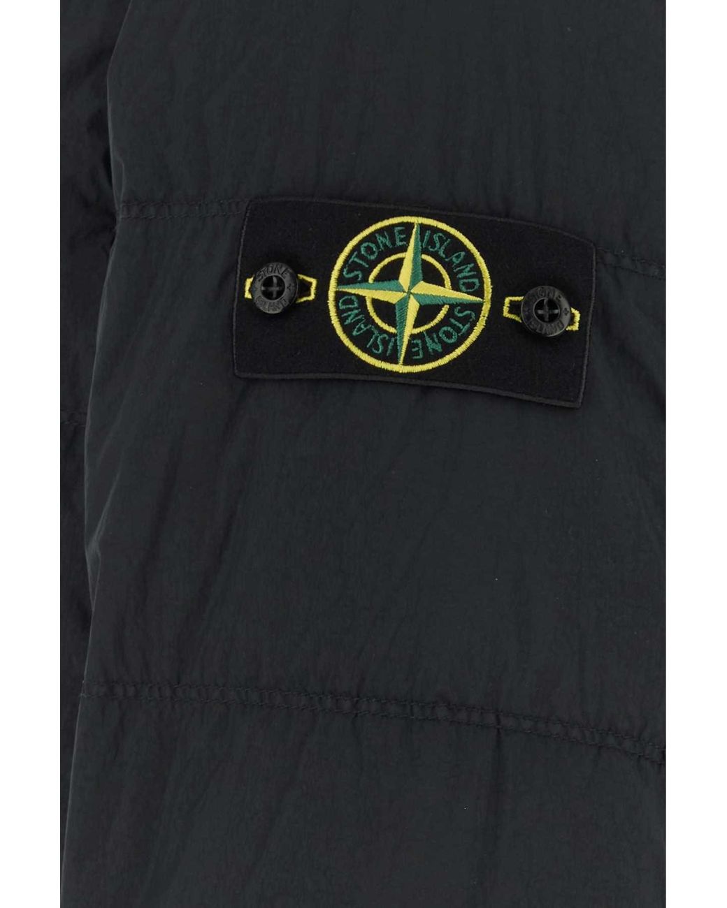 Stone Island Black Slate Nylon Down Jacket for men