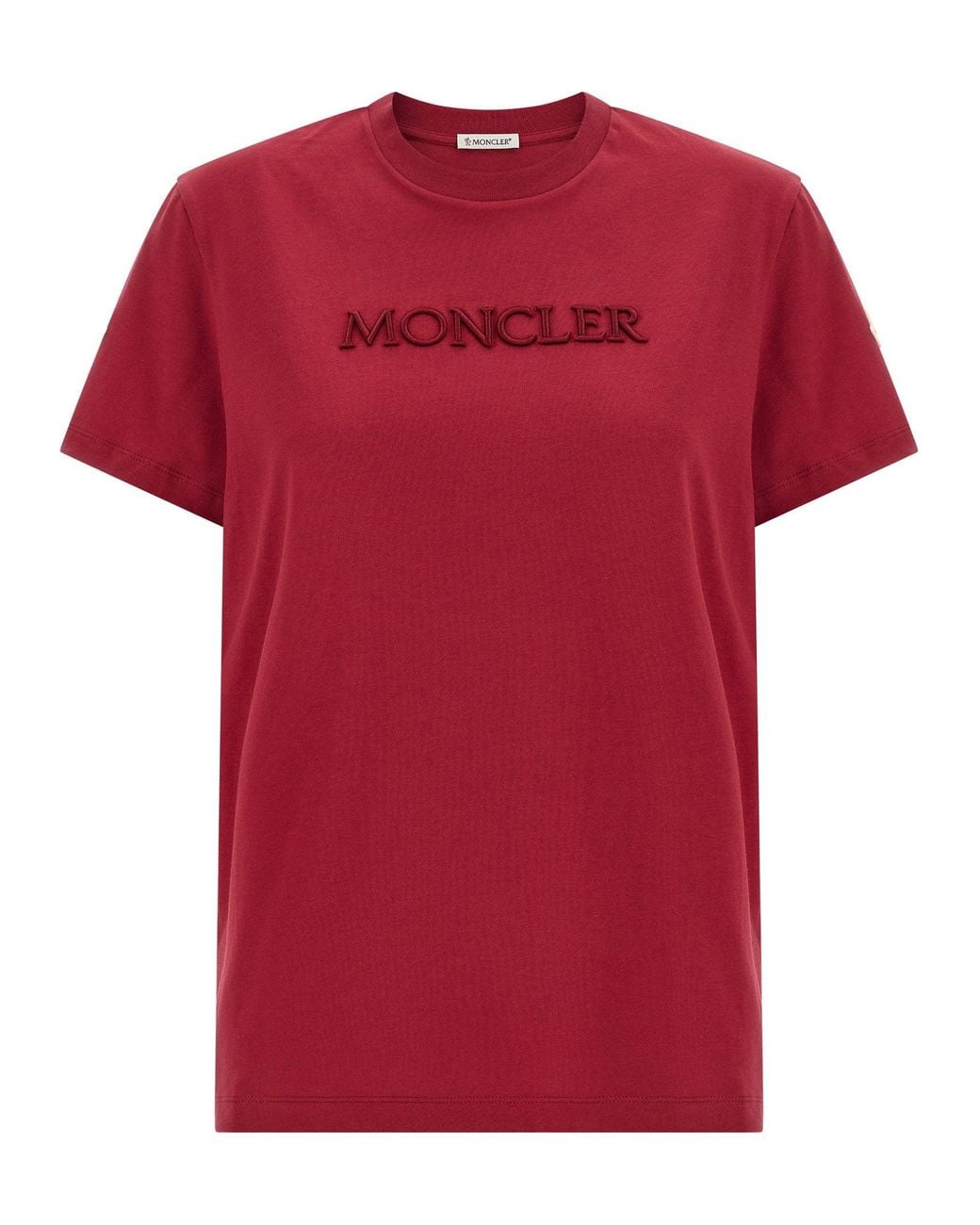 Moncler Logo-Embroidered Cotton T-Shirt