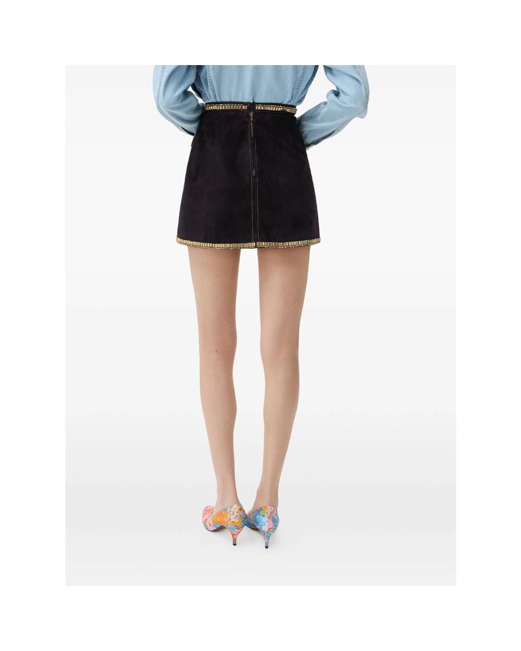 Versace Black Skirts