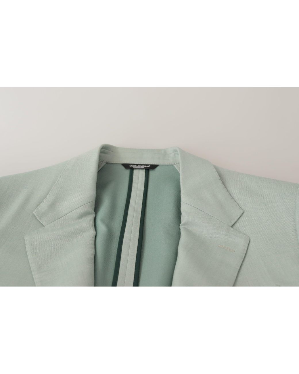 Dolce & Gabbana Gray Green Cashmere Blazer Jacket for men