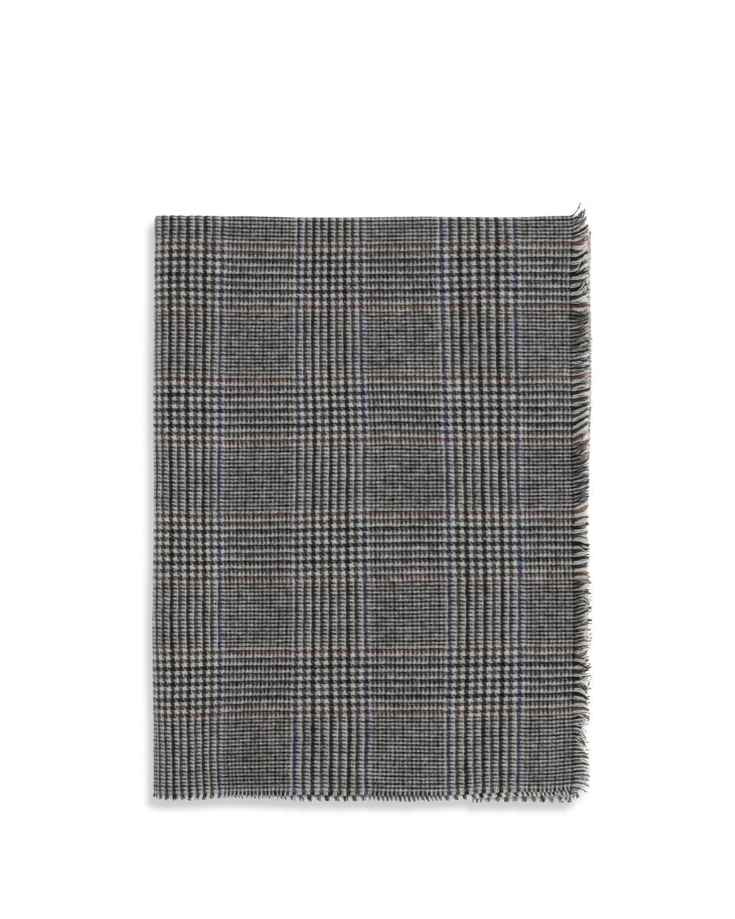 Brunello Cucinelli Gray Cashmere Scarf (Capra Hircus) Scarfs