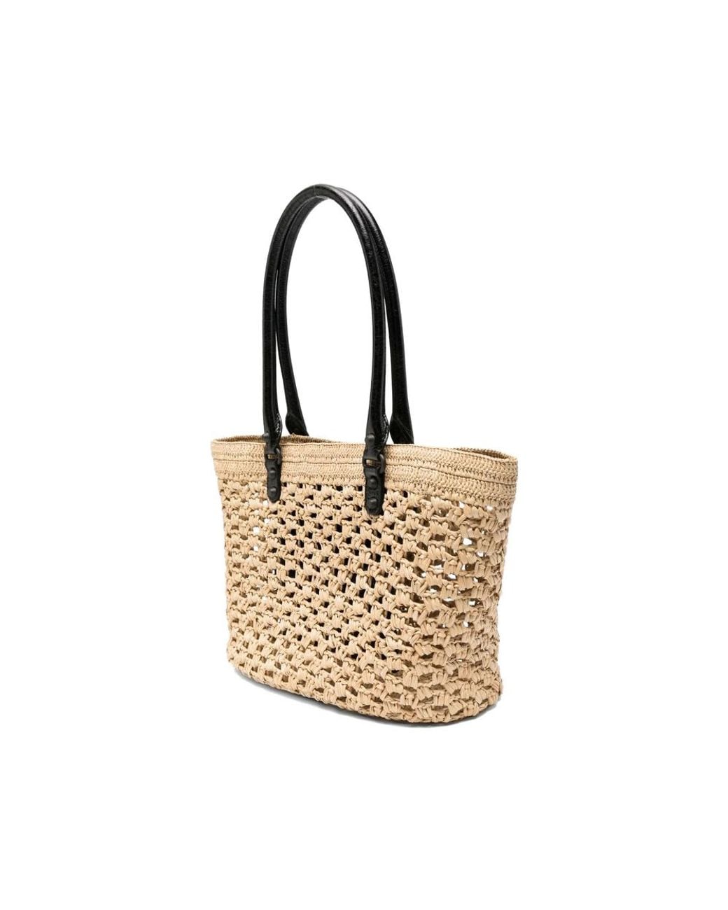 Balenciaga Natural Tote Bag Raffia And Leather