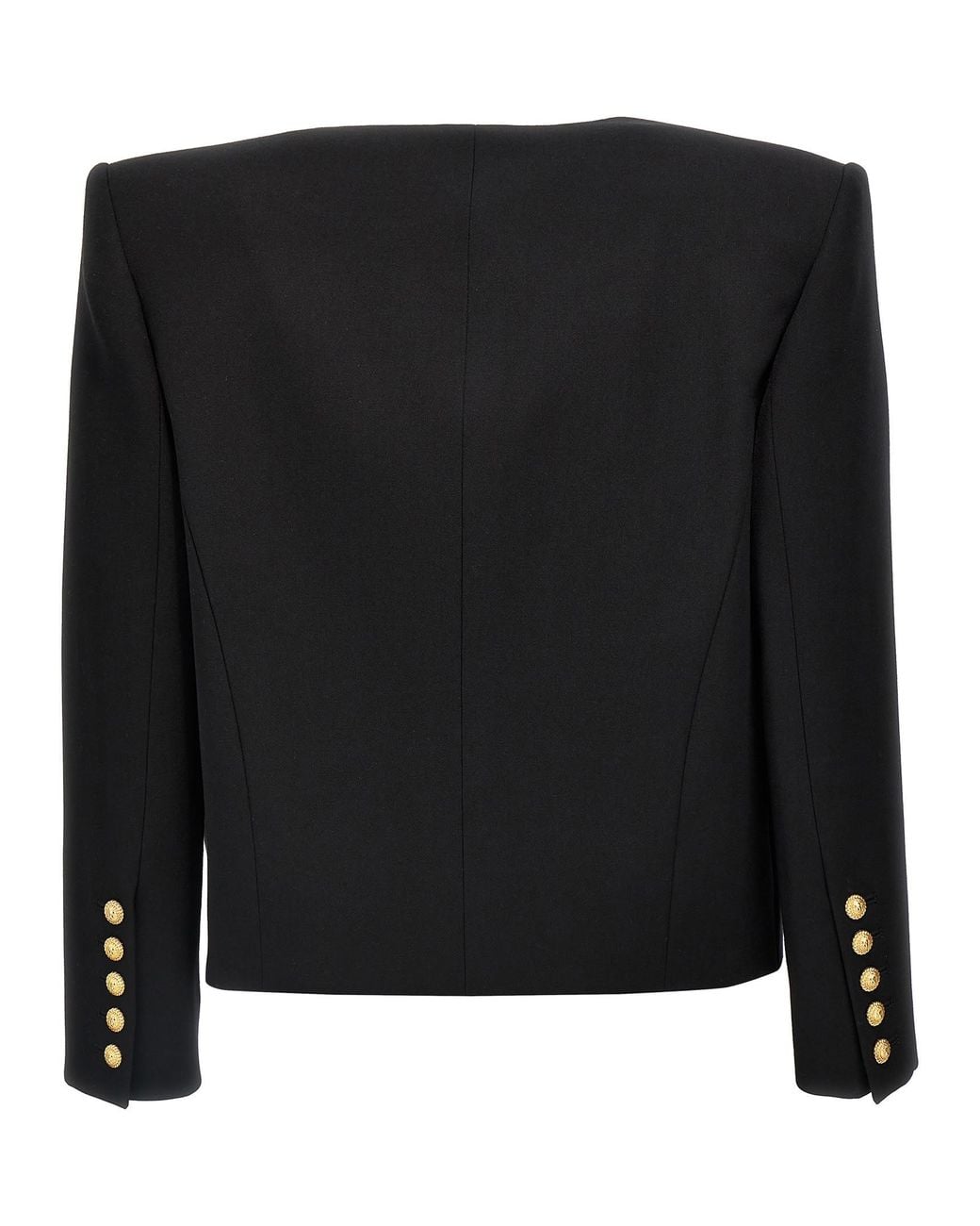 Balmain Black Blazer With Satin Lapels